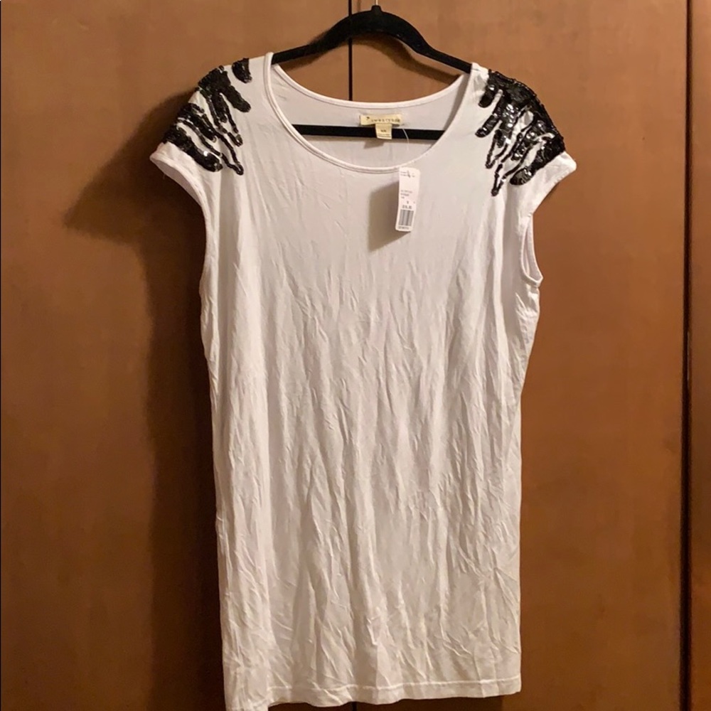 Forever 21 Zebra Sequin Top